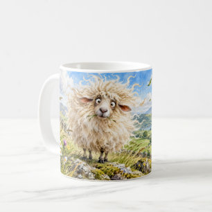 Lustiger Schafbecher für schlechte Haartage Kaffeetasse