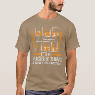 Lustiger Schalthebel-Fahrer-Rucker-Geschenk vintag T-Shirt