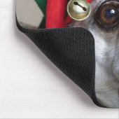 Lustiger schauender Mops mit der Zunge, die heraus Mousepad (Ecke)