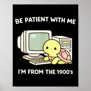 Lustiger Schildkrötenliebhaber 80er 90er Meme kawa Poster