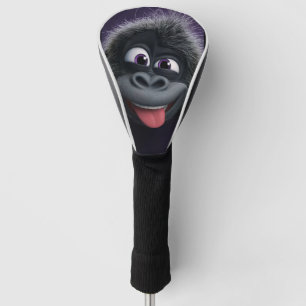 Lustiger Schimpanse Cartoon Golf Headcover