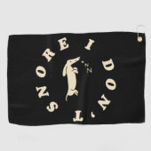 Lustiger Schlafender Hund Golfhandtuch (Horizontal)
