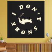 Lustiger Schlafender Hund Leinwanddruck (Insitu (Wohnzimmer))