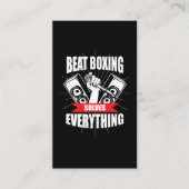 Lustiger Schlag-Verpacken-T-Shirt Beatbox Fan Visitenkarte (Vorderseite)