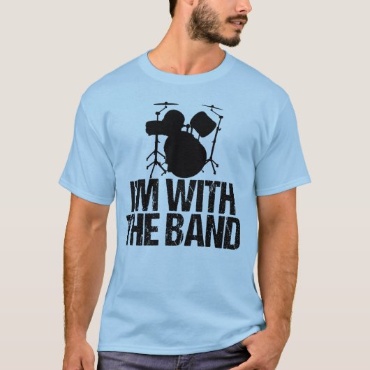 Lustiger Schlagzeuger bin ich mit der Band T-Shirt (Vorderseite)
