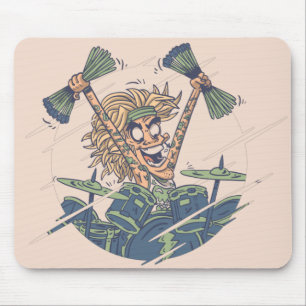 Lustiger Schlagzeuger Mousepad