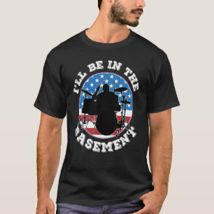 Lustiger Schlagzeuger Musiker Drumset Schlagzeugst T-Shirt