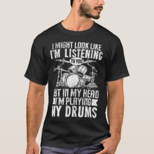 Lustiger Schlagzeuger Trommler Percussion T-Shirt