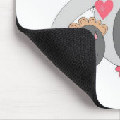 Lustiger Schlappohr-Hase Mousepad (Ecke)