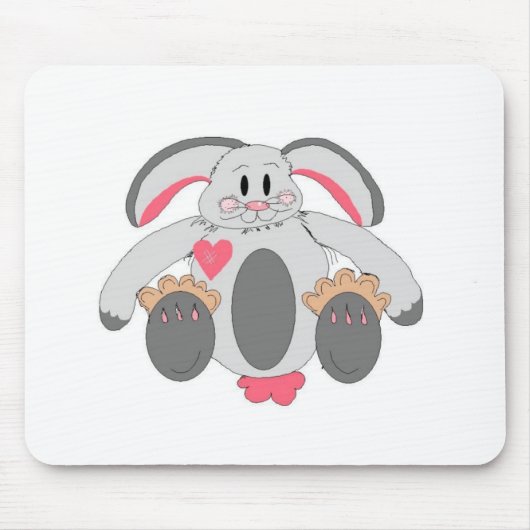 Lustiger Schlappohr-Hase Mousepad (Vorne)