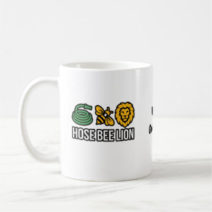 Lustiger Schlauch Biene Löwe Meme Viraler Internet Kaffeetasse