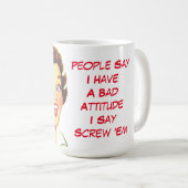 Lustiger schlechter Charakter Kaffeetasse (VorderseiteRechts)