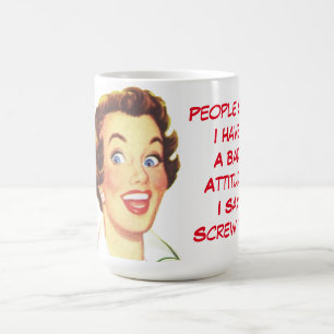 Lustiger schlechter Charakter Kaffeetasse