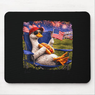 Lustiger schlechter Tag, um ein Hotdog-Gans zu sei Mousepad