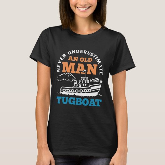 Lustiger Schlepper Unterschätze niemals einen alte T-Shirt (Vorderseite)