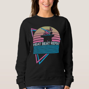 Lustiger Schmied Schmieden Schmiede Retro Hitze Sweatshirt