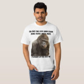 Lustiger schmutziger schmutziger reicher Gorilla T-Shirt (Vorne ganz)
