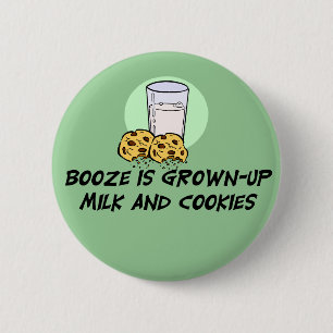 Lustiger Schnaps-Zitat-Knopf Button