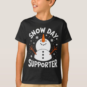 Lustiger Schnee-Tag-Unterstützer Schneeflocke Weih T-Shirt