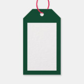 Lustiger Schneemann Frohe Weihnachten! Skifahren C Geschenkanhänger (Rückseite)