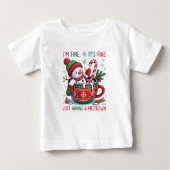 Lustiger Schneemann hat einfach einen Zusammenbruc Baby T-shirt (Vorderseite)
