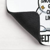 Lustiger Schneemann hat kalte Weihnacht wie ich Mousepad (Ecke)