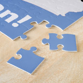 Lustiger Schneemann in einer Winterlandschaft Puzzle (Seite)
