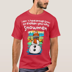 Lustiger Schneemann mit Maske T-Shirt