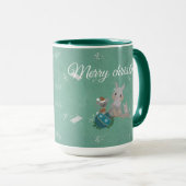 lustiger Schneemann mit niedlicher Tasse (VorderseiteRechts)