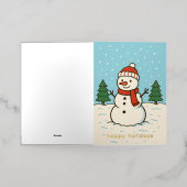 Lustiger Schneemann Niedlicher Weihnachten (Äußere Ablage)