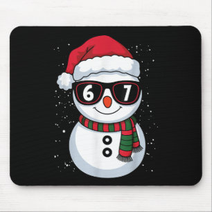 Lustiger Schneemann Sechs Sieben Weihnachten 67 Me Mousepad