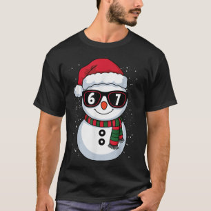 Lustiger Schneemann Sechs Sieben Weihnachten 67 Me T-Shirt