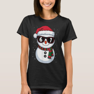 Lustiger Schneemann sechs sieben Weihnachten 67 Me T-Shirt