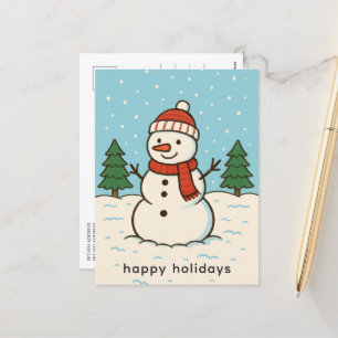 Lustiger Schneemann Süßes Weihnachten