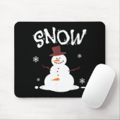 Lustiger Schneemann und Schneefräse passendes Paar Mousepad (Mit Mouse)