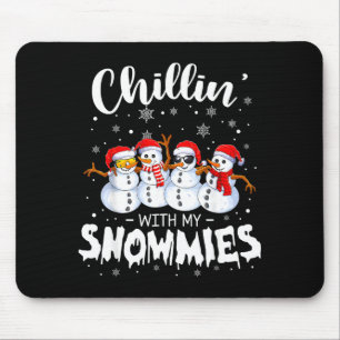 Lustiger Schneemann Weihnachten Chillen Mit Meinen Mousepad