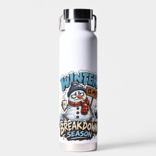 Lustiger Schneemann-Winter-Zitat Saisonale Humor W Trinkflasche