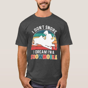 Lustiger Schneemobil Schneemobilfahren Wintersport T-Shirt