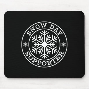 Lustiger Schneetag Unterstützer Lehrer Schüler Win Mousepad