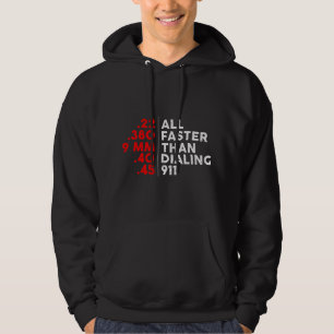 Lustiger schneller als die 911 für Waffenliebhaber Hoodie