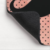 Lustiger Schnurrbart auf niedlichem rosa Mousepad (Ecke)