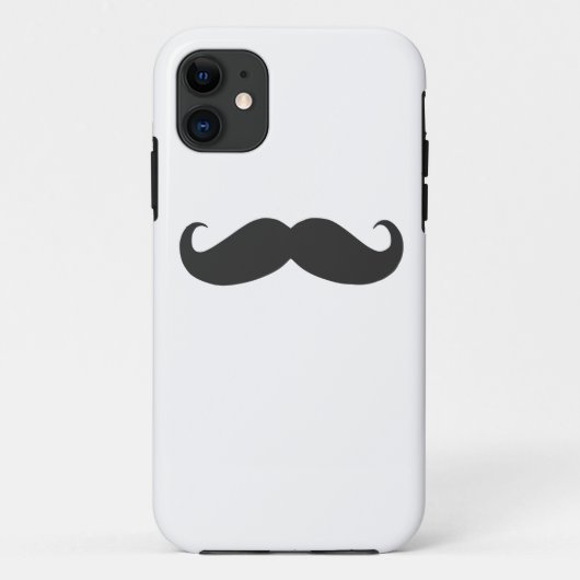 lustiger Schnurrbart Case-Mate iPhone Hülle (Rückseite)