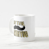 Lustiger Schnurrbart Mai das stache ist mit Ihnen Kaffeetasse (Vorderseite Links)