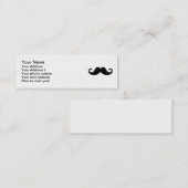 Lustiger Schnurrbart Mini Visitenkarte (Vorne/Hinten)