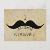 Lustiger Schnurrbart Postkarte (Vorderseite)