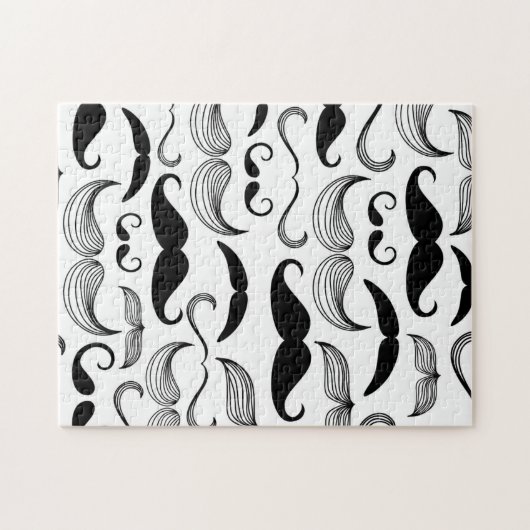 Lustiger Schnurrbart Puzzle (Horizontal)