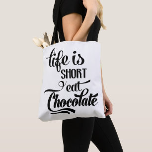 Lustiger Schokoladen-Tote-Bag Schokoladen-Süchtige Tasche