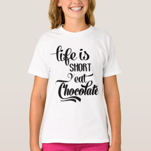 Lustiger Schokoladensüchtiger Schokoladenliebhaber T-Shirt