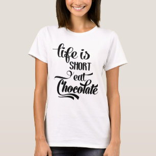 Lustiger Schokoladensüchtiger Schokoladenliebhaber T-Shirt
