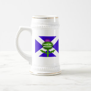 Lustiger schottischer Bierstein - Schottische Sprü Bierglas